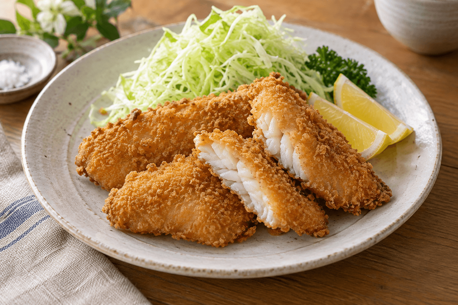 オオモンハタのフライ