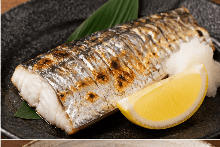 Largehead hairtail: Shioyaki — salt-grilled