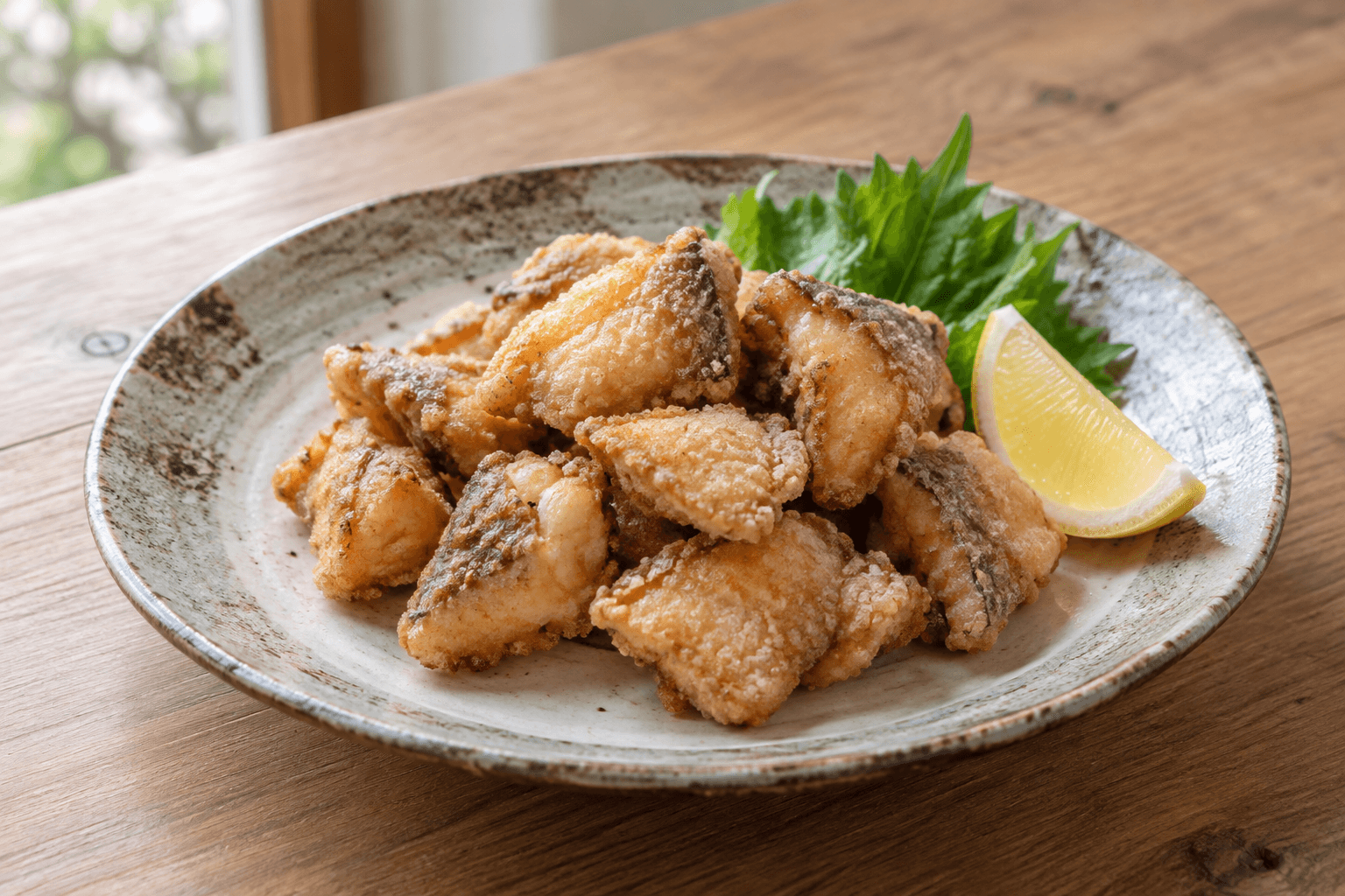 ウマヅラハギの唐揚げ