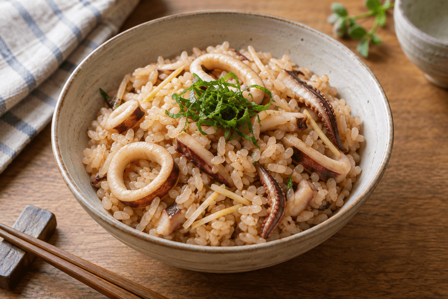 ヤリイカの炊き込みご飯