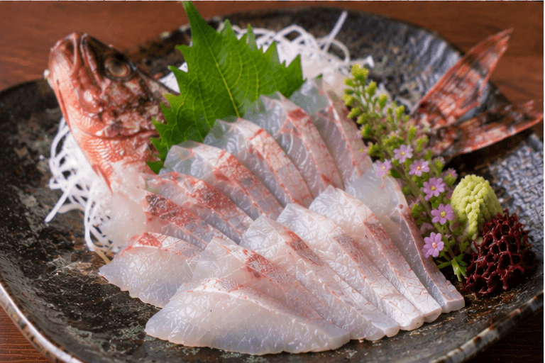 Marbled rockfish: Sashimi / thin-sliced raw fish