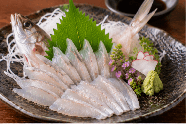 Japanese whiting: Sashimi / thin-sliced raw fish